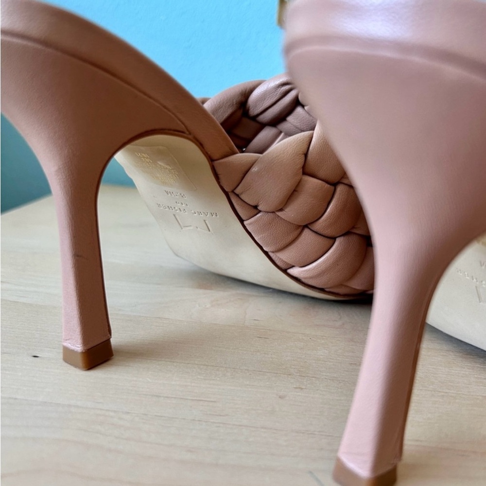 Marc Fisher Dakina Braided Leather Stiletto Slide - Picture 7 of 9